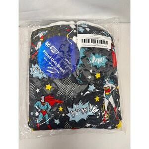 Little Sleepies Gray Justice League Fitted Crib Sheet